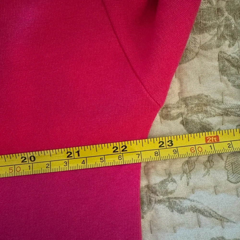 NWT T by Talbots Johnny Collar Terry Dress Size L Pink - Picture 7 of 8